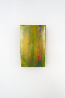O.T., Öl auf Blattgold auf Holz, 15,6 x 9,7 cm, 2015